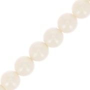 Perles rondes nacrées Preciosa - Round Pearl Maxima 4 mm - Pearlescent Cream x30