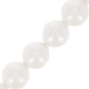 Perles rondes nacrées Preciosa - Round Pearl Maxima 10 mm - Pearlescent White x5