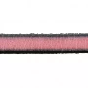 Lacet cuir 5x2 mm Mauve x30cm