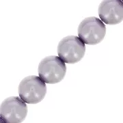 Perles rondes nacrées Preciosa - Round Pearl Maxima 4 mm - Lavender x30