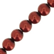 Perles rondes nacrées Preciosa - Round Pearl Maxima 4 mm - Dark Copper x30|raw }}