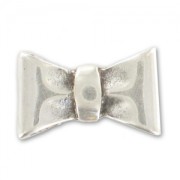 Poussoir pour lacet 5 mm noeud argenté vieilli x1