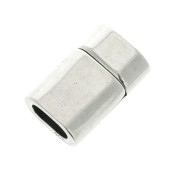 Fermoir aimanté pour cuir demi-rond 10x5 mm argenté vieilli x1|raw }}