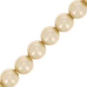 Perles rondes nacrées Preciosa - Round Pearl Maxima 4 mm - Vanilla x30