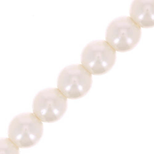Perles rondes nacrées Preciosa - Round Pearl Maxima 4 mm - Light Creamrose x30