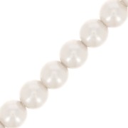 Perles rondes nacrées Preciosa - Round Pearl Maxima 4 mm - White x30