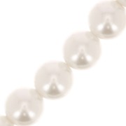 Perles rondes nacrées Preciosa - Round Pearl Maxima 8 mm - Light Creamrose x10