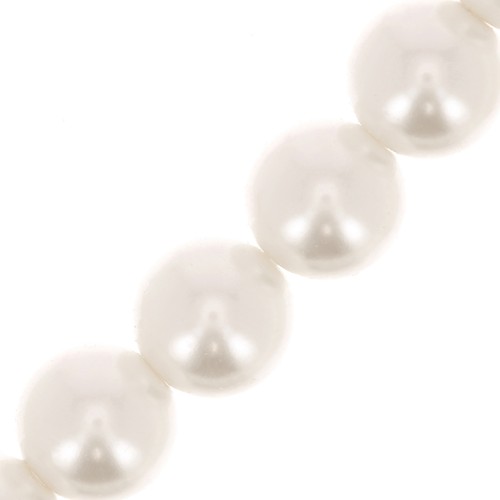 Perles rondes nacrées Preciosa - Round Pearl Maxima 8 mm - Light Creamrose x10