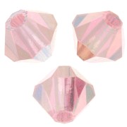 Perles toupies Preciosa - Rondelle Bead 4 mm - Pink Sapphire AB 2X x30