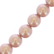 Perles rondes nacrées Preciosa - Round Pearl Maxima 4 mm - Pearlescent Pink x30|raw }}