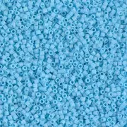 Miyuki Delica 15/0 DBS0879 - Mat Opaque Turquoise Blue AB x5g