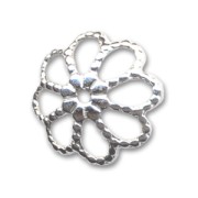 Coupelles filigranées 11 mm en Argent 925 x4