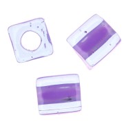 Cubes Miyuki 4 mm SB4-2640 - Lilac Lined Aqua x10g|raw }}