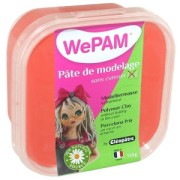 Pâte de modelage sans cuisson WePam Rouge x145gr|raw }}
