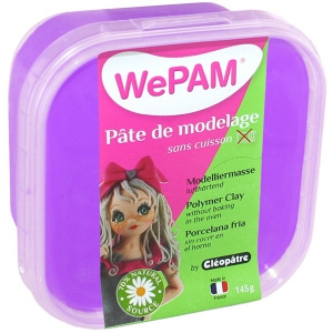 Pâte de modelage sans cuisson WePam Violet x145gr