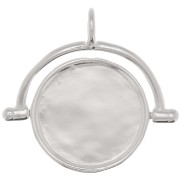 Pendentif réversible 20x21 mm - Argent 925 x1|raw }}