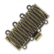 Fermoir 4 rangs 25x15 mm bronze x1|raw }}