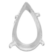 Serti griffe pour cabochon PureCrystal 4320 14x10 mm - Argenté x1|raw }}