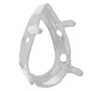 Serti griffe pour cabochon PureCrystal 4320 14x10 mm - Argenté x1