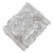 Perle tube droit travaillée 6x4.5 mm - Argent 925 x1|raw }}