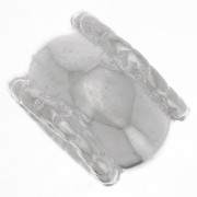 Perle travaillée 6x8 mm - Argent 925 x1|raw }}