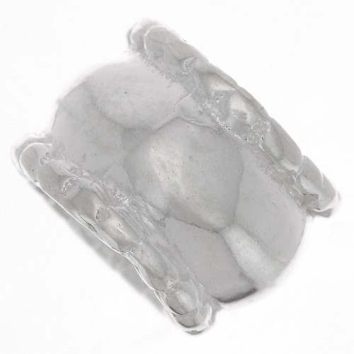 Perle travaillée 6x8 mm - Argent 925 x1