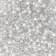 Preciosa Perles rocailles 11/0 2 mm - Pearl Pastel Lining - Grey x20g|raw }}