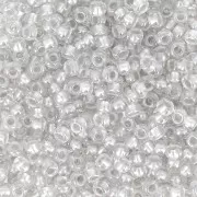 Preciosa Perles rocailles 11/0 2 mm - Pearl Pastel Lining - Grey x20g