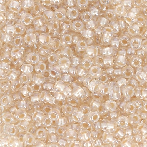 Preciosa Perles rocailles 11/0 2 mm - Pearl Pastel Lining - Mocca Sfinx x20g