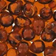 Mini-gouttes Miyuki 3.4 mm DPF34 - Red Lined Dark Topaz x8g