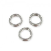 Anneaux doubles 5x0.7 mm en Acier inox x100|raw }}