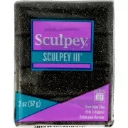 Pâte Sculpey III 57 gr - Black Glitter (n°541)