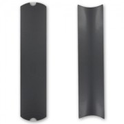 Berlingot en carton 25x6,5x2 cm Noir brillant x1|raw }}