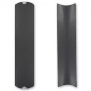 Berlingot en carton 25x6,5x2 cm Noir brillant x1