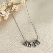 Perle lettre alphabet 8x5 mm - P - Acier inoxydable 304 x1