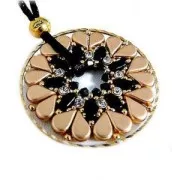 Perles en verre Amos® par Puca® 5x8 mm - Opaque Green Turquoise AB x10g