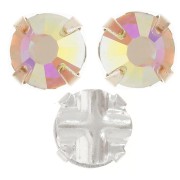 Strass à coudre 4 mm Crystal AB x10|raw }}