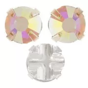 Strass à coudre 4 mm Crystal AB x10