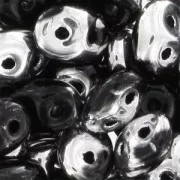 SuperDuo 2,5x5 mm Jet Argent x10g