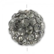 Ronde plasticine strass Coréen 8 mm Black Diamond x1|raw }}