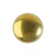 Cabochon rond en verre par Puca® 14 mm - Full Dorado x1