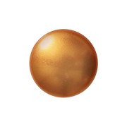 Cabochon rond en verre par Puca® 14 mm - Gold Pearl x1
