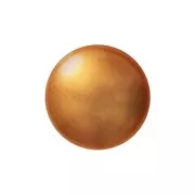 Cabochon rond en verre par Puca® 14 mm - Gold Pearl x1