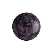 Cabochon rond en verre par Puca® 14 mm - Metallic Mat Violet Spotted x1|raw }}