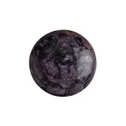 Cabochon rond en verre par Puca® 14 mm - Metallic Mat Violet Spotted x1