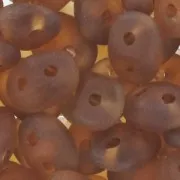 SuperDuo 2,5x5 mm Stone Matte Smoky Topaz x10g