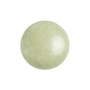 Cabochon rond en verre par Puca® 14 mm - Opaque Light Green Ceramic Look x1