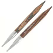 Pointes d'aiguilles à tricoter interchangeables en bois Prym - 10 mm - Naturel x2