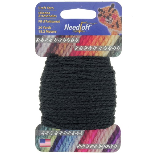 Cordon en nylon pour plastic canvas - 2 mm - Noir x18.2m