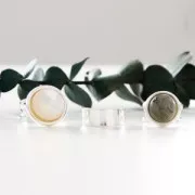 Bague ajustable pour cabochon 15 mm - Argenté x1